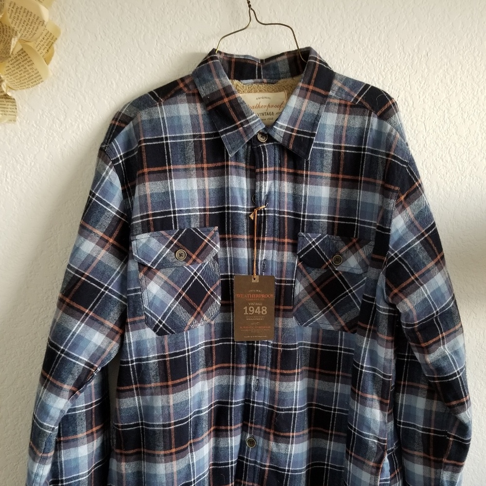 Weatherproof Fleece Lined Flannel